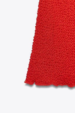 langer Rock mit Struktur