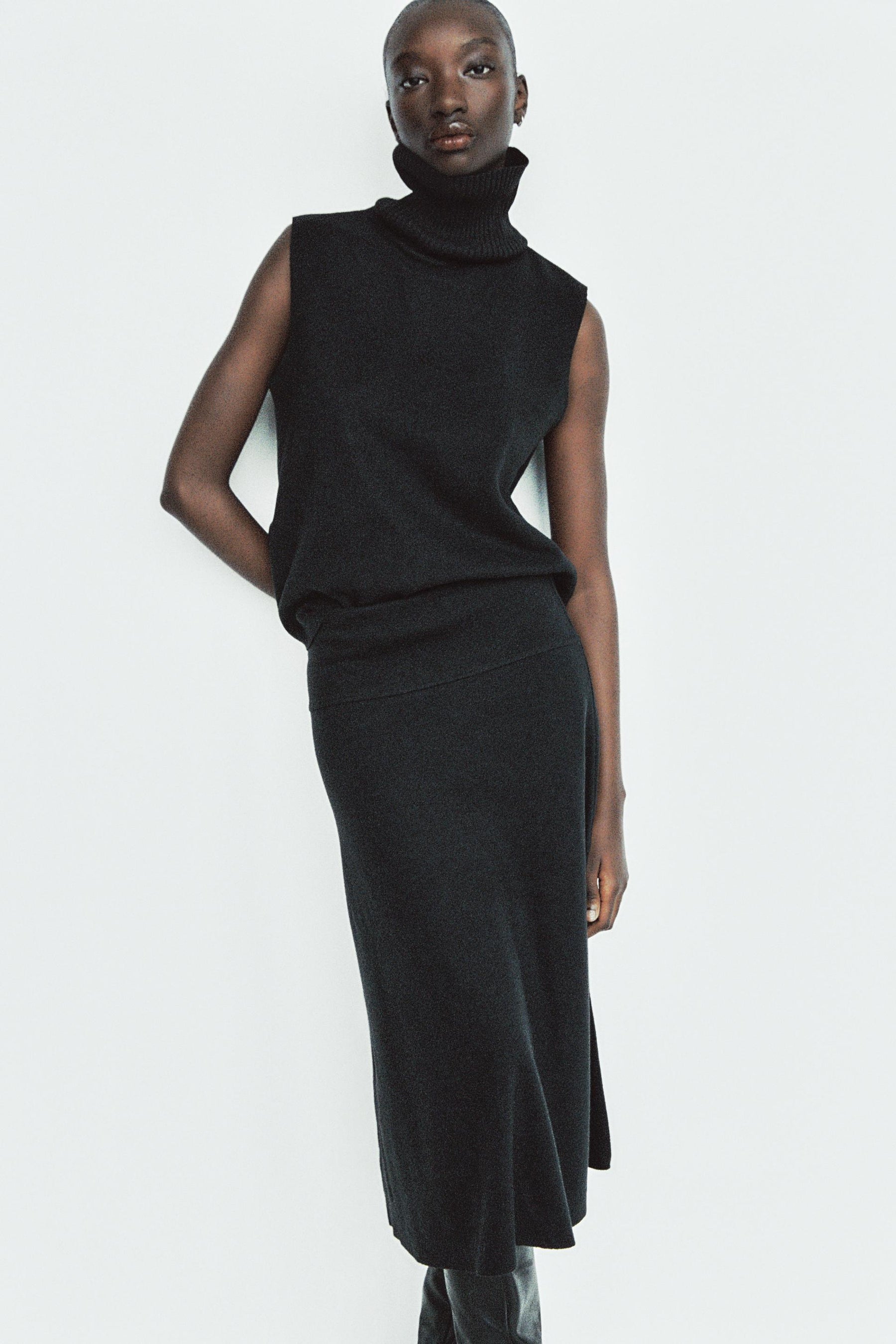 Weiches Hemd mit hohem Kragen