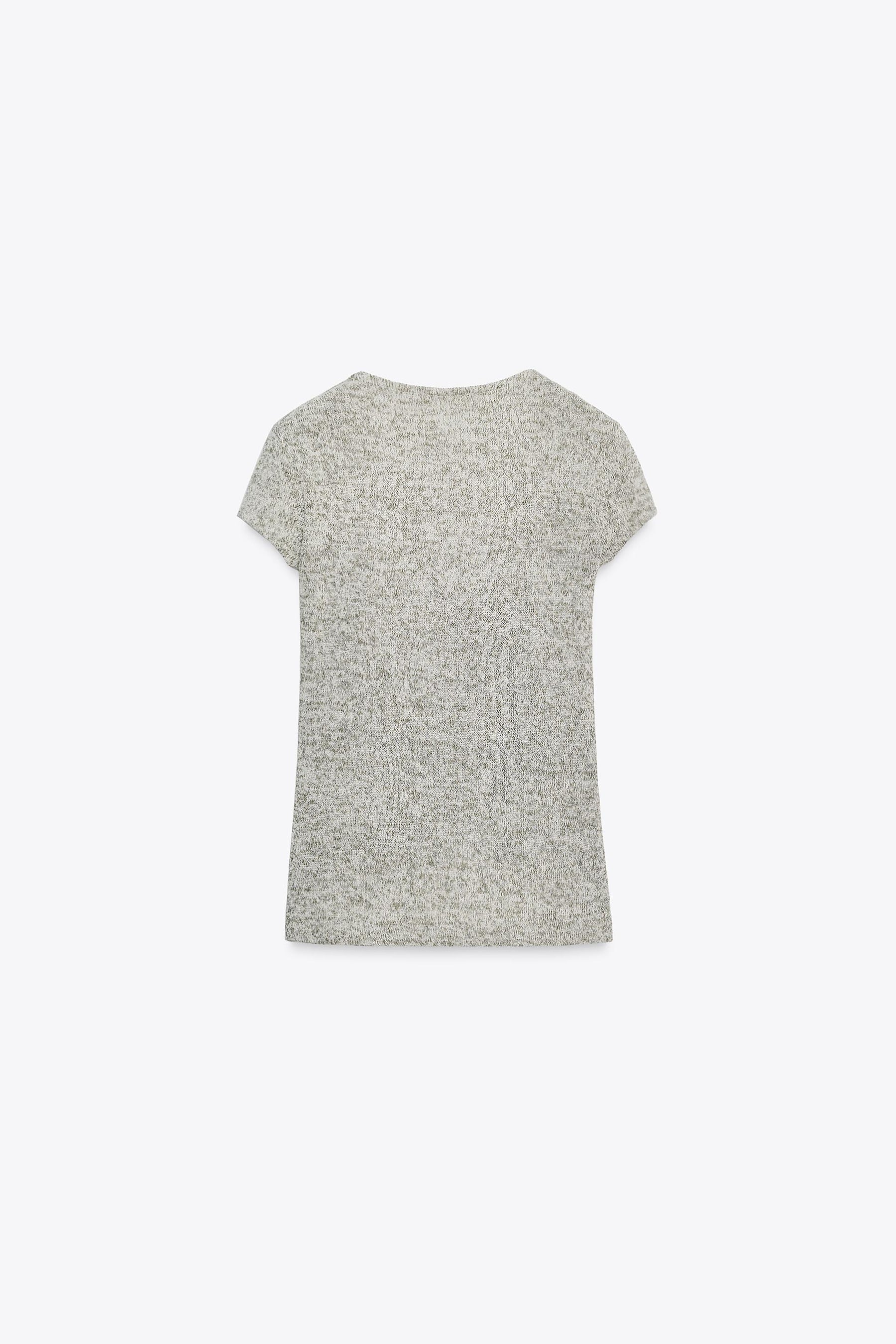 Rustikales Top mit Knöpfen