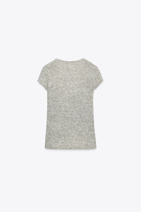 Rustikales Top mit Knöpfen