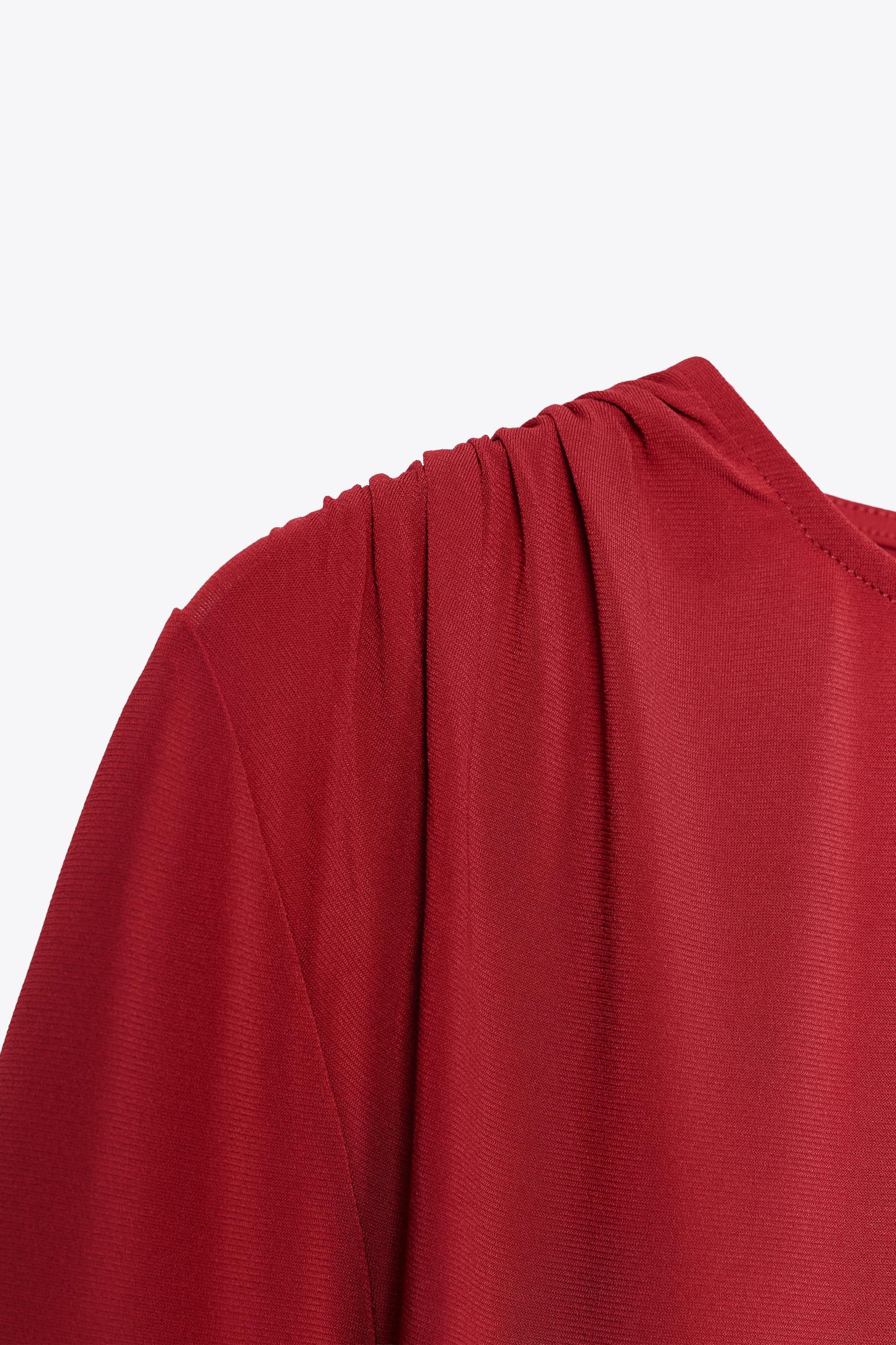 Langarm-T-Shirt mit Raffung