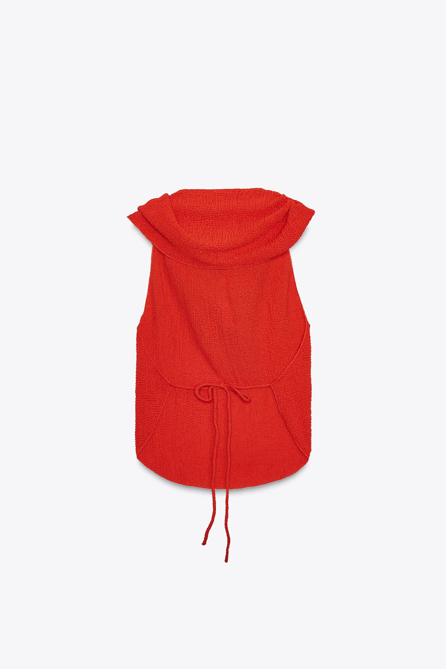 Modisches Top mit Struktur und Lagenlook