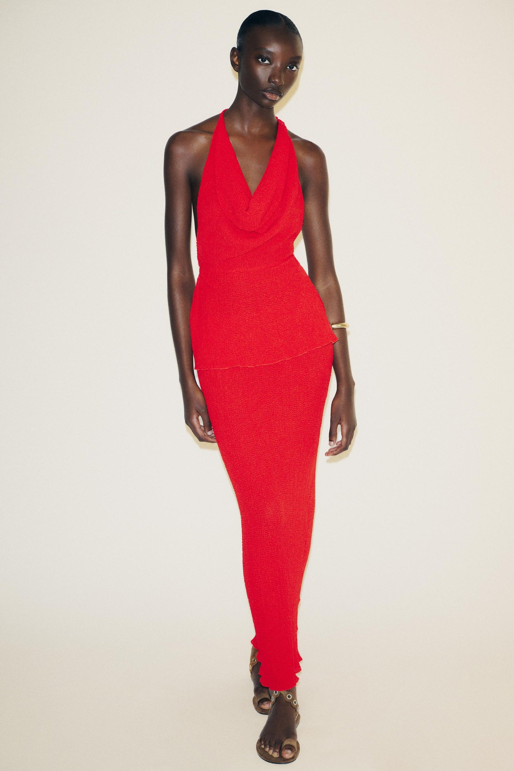 Modisches Top mit Struktur und Lagenlook