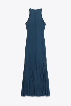 GODET TULLE LONG DRESS - Image 6