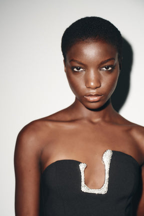 Funkelndes Bandeau-Top