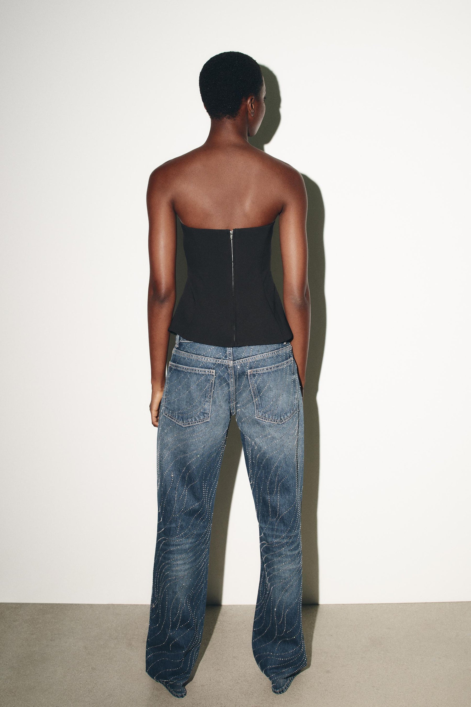 Funkelndes Bandeau-Top