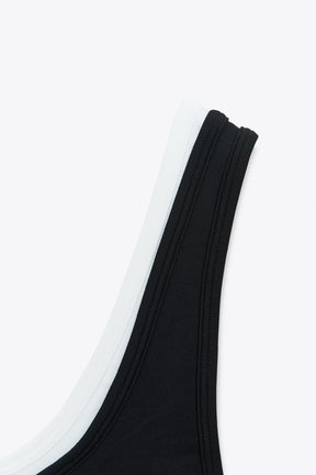 Cropped Double Effect Top