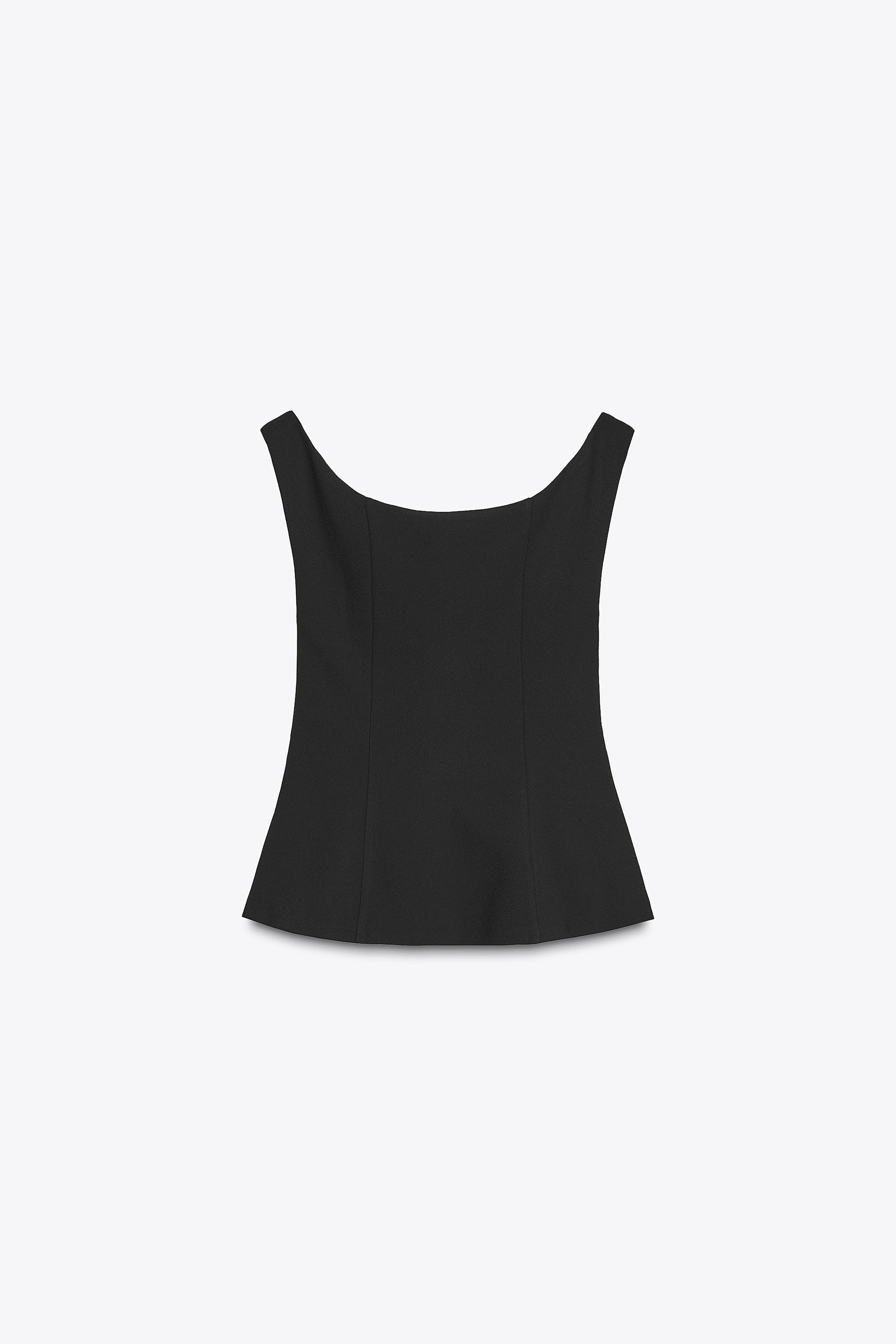 Ärmelloses Crêpe-Top