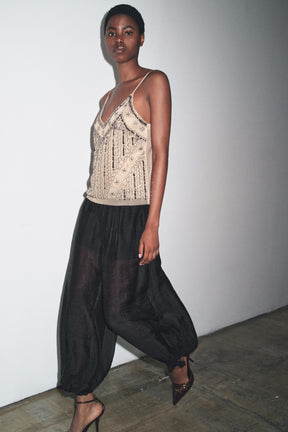 Besticktes Trägertop