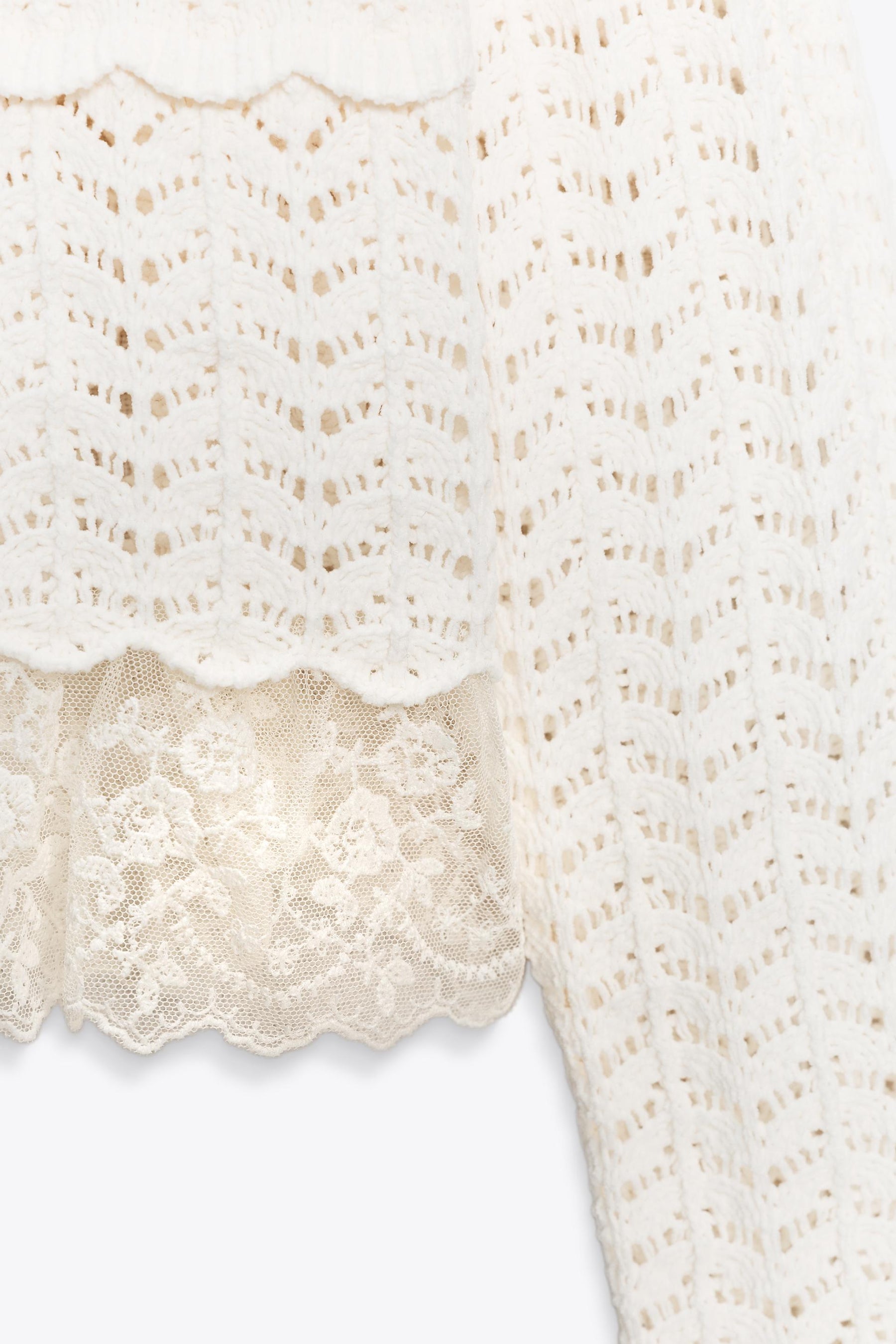 Romantischer Chenille-Cardigan