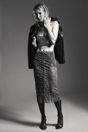 Paillettenbesetztes Bralette-Top