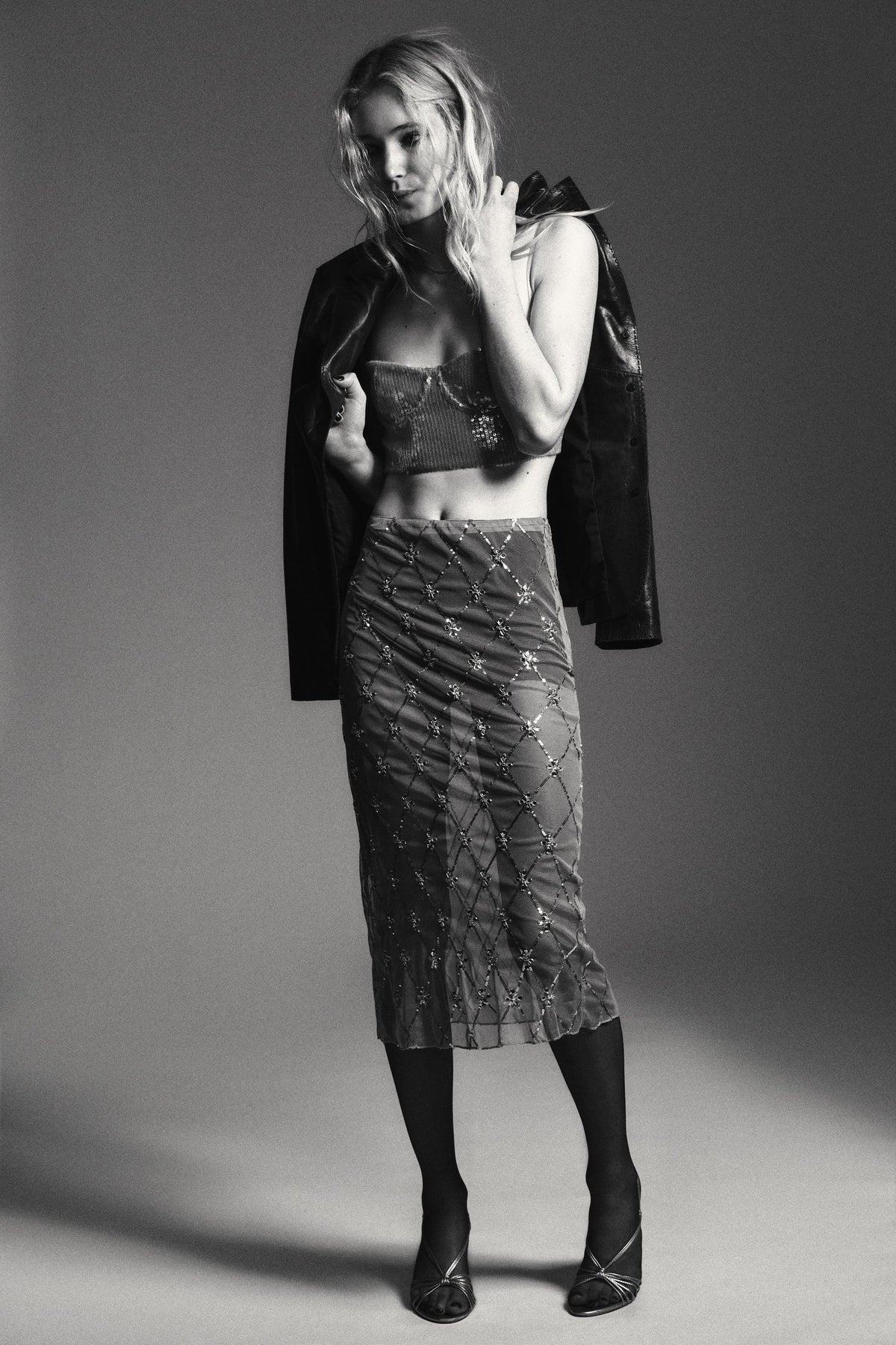 Paillettenbesetztes Bralette-Top