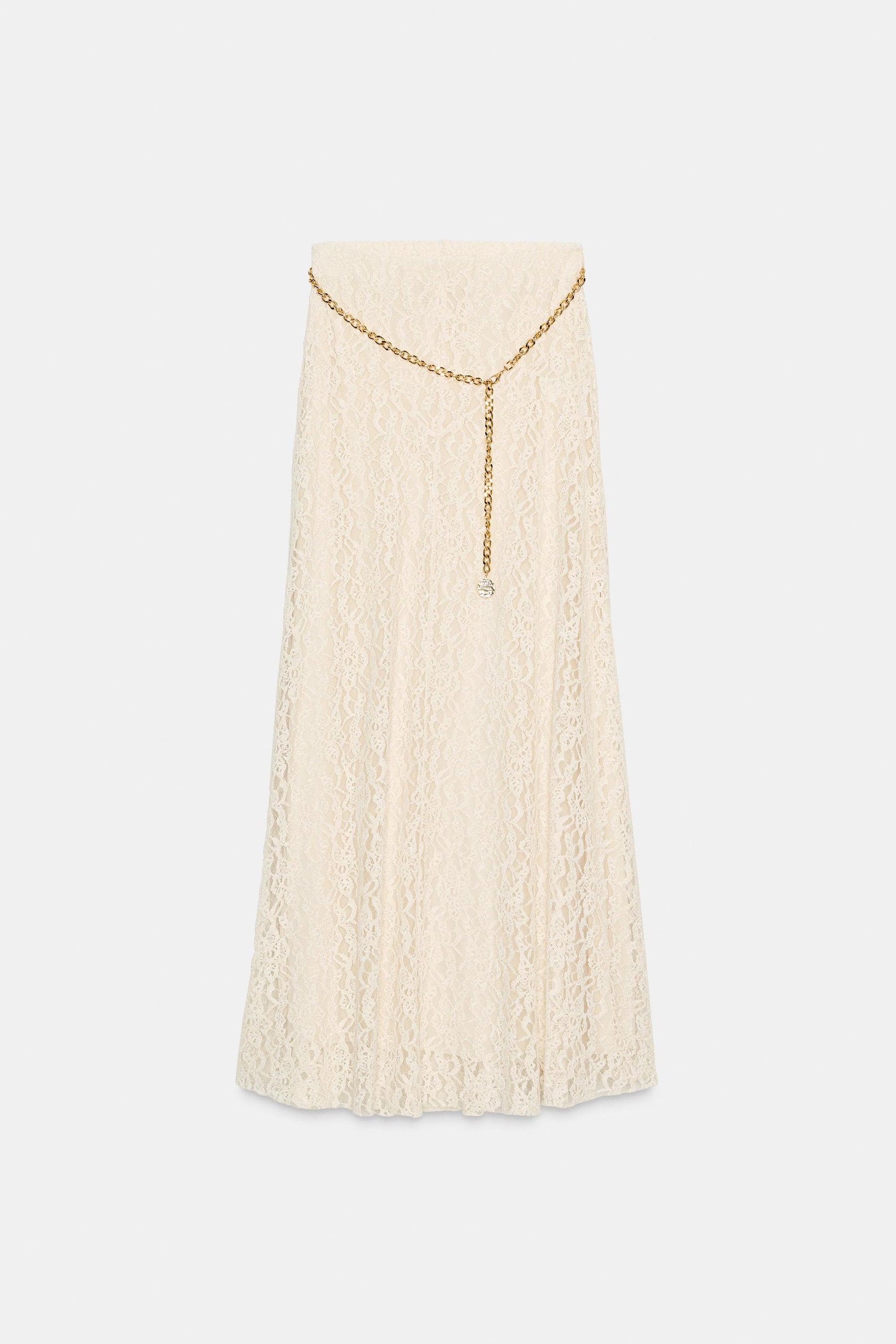 Midirock mit Kettenverzierung