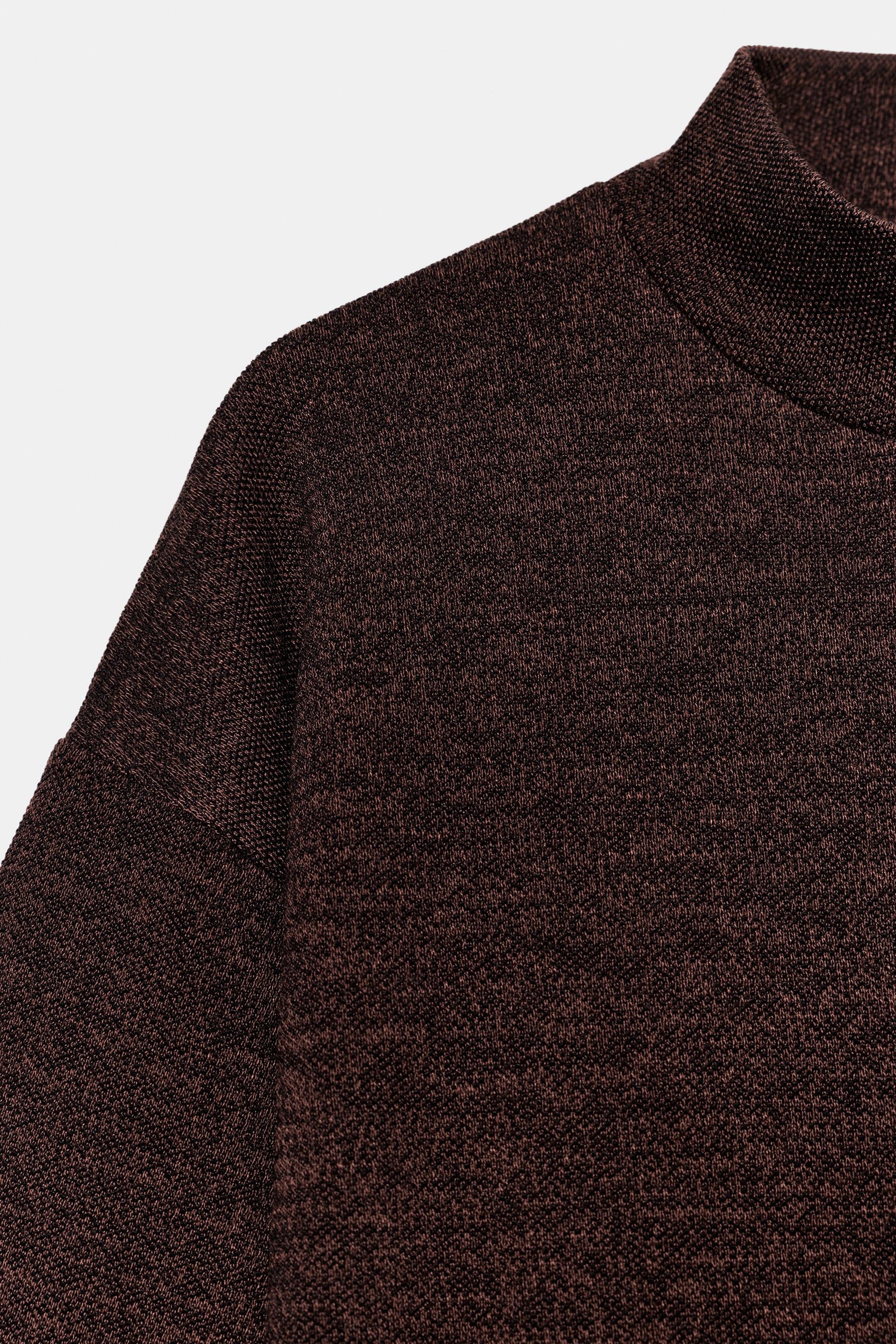 Piquéhemd mit hohem Kragen