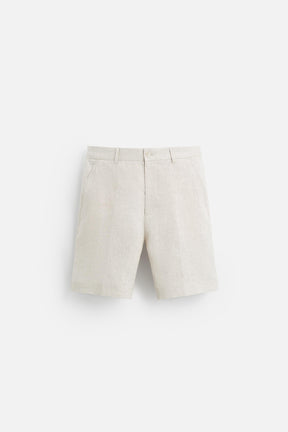 LINEN/COTTON BERMUDA SHORTS - Image 6