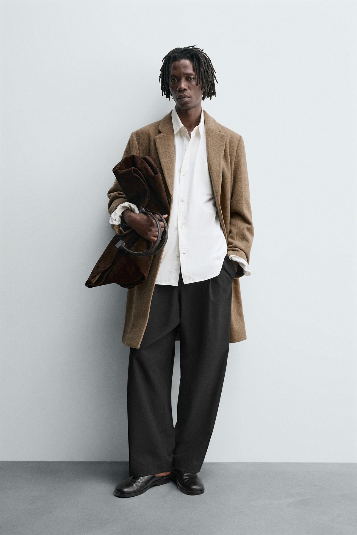 REGULAR FIT WOOL COAT - Image 1