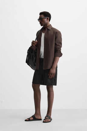 100% LINEN BERMUDA SHORTS - Image 4