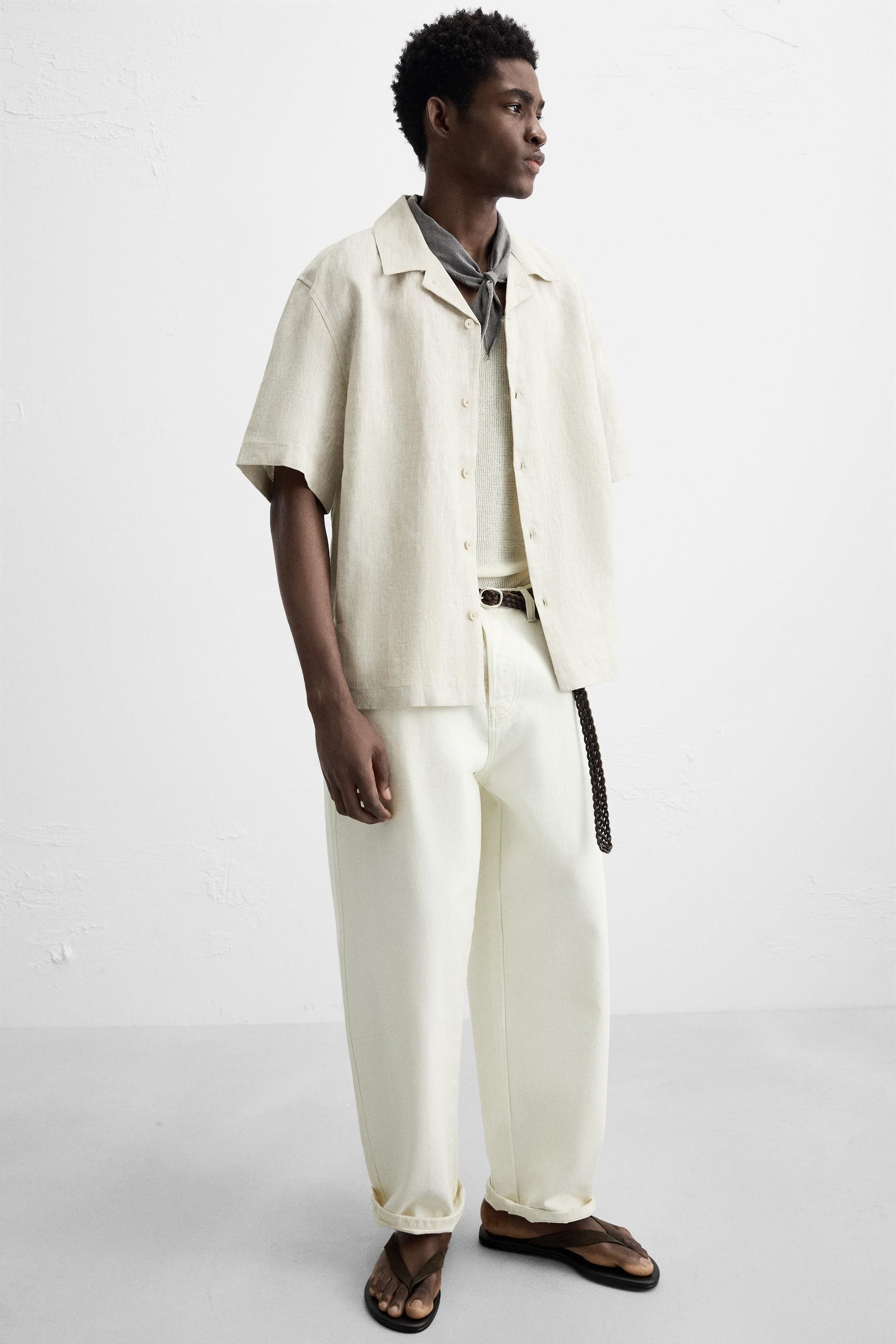 RELAXED FIT LINEN SHIRT - Image 5