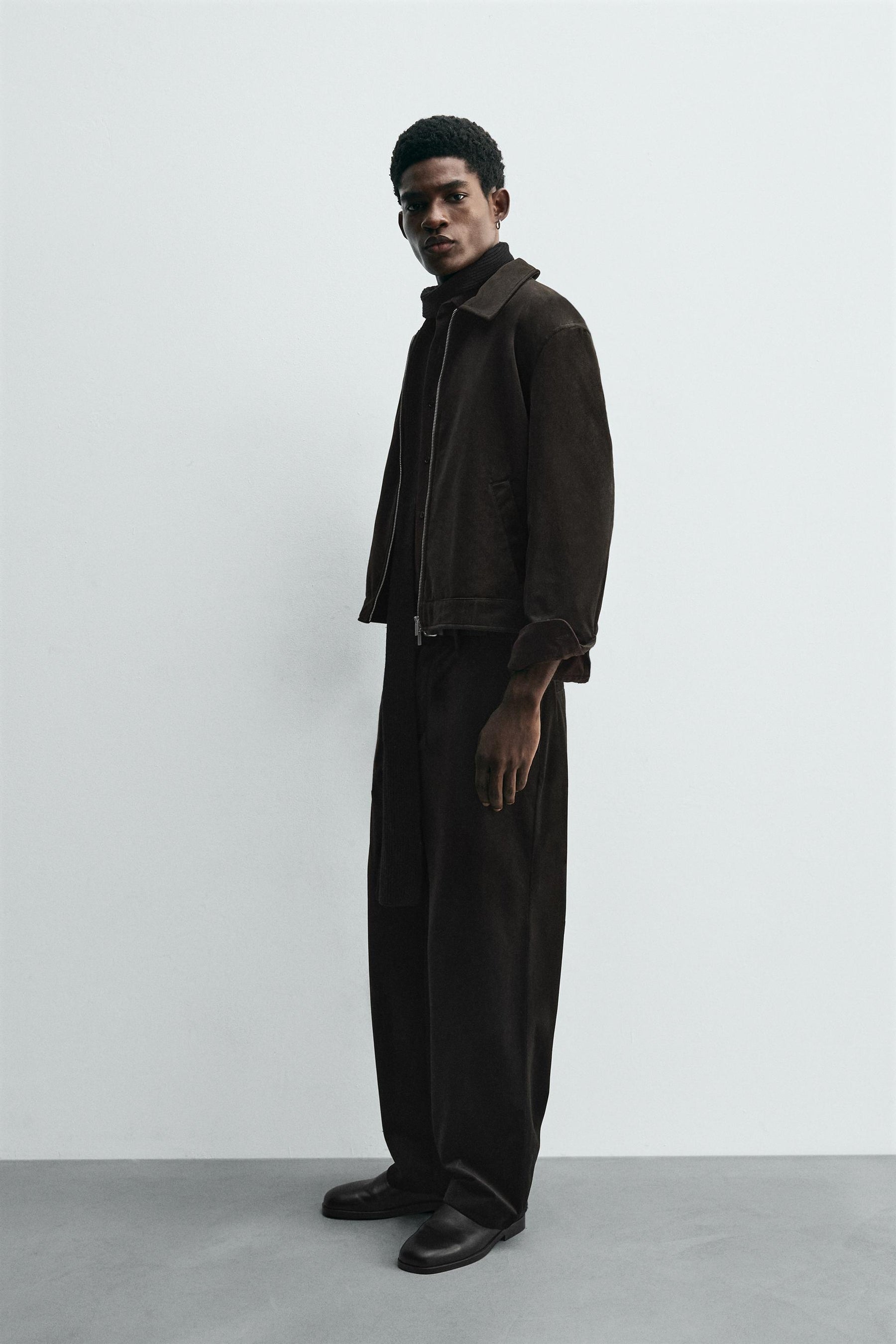 TEXTURED VELVET TROUSERS - Image 4