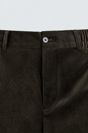 TEXTURED VELVET TROUSERS - Image 7