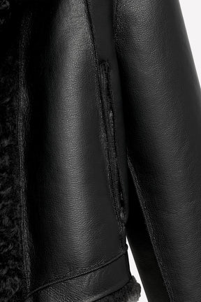 Wendejacke in Lederoptik