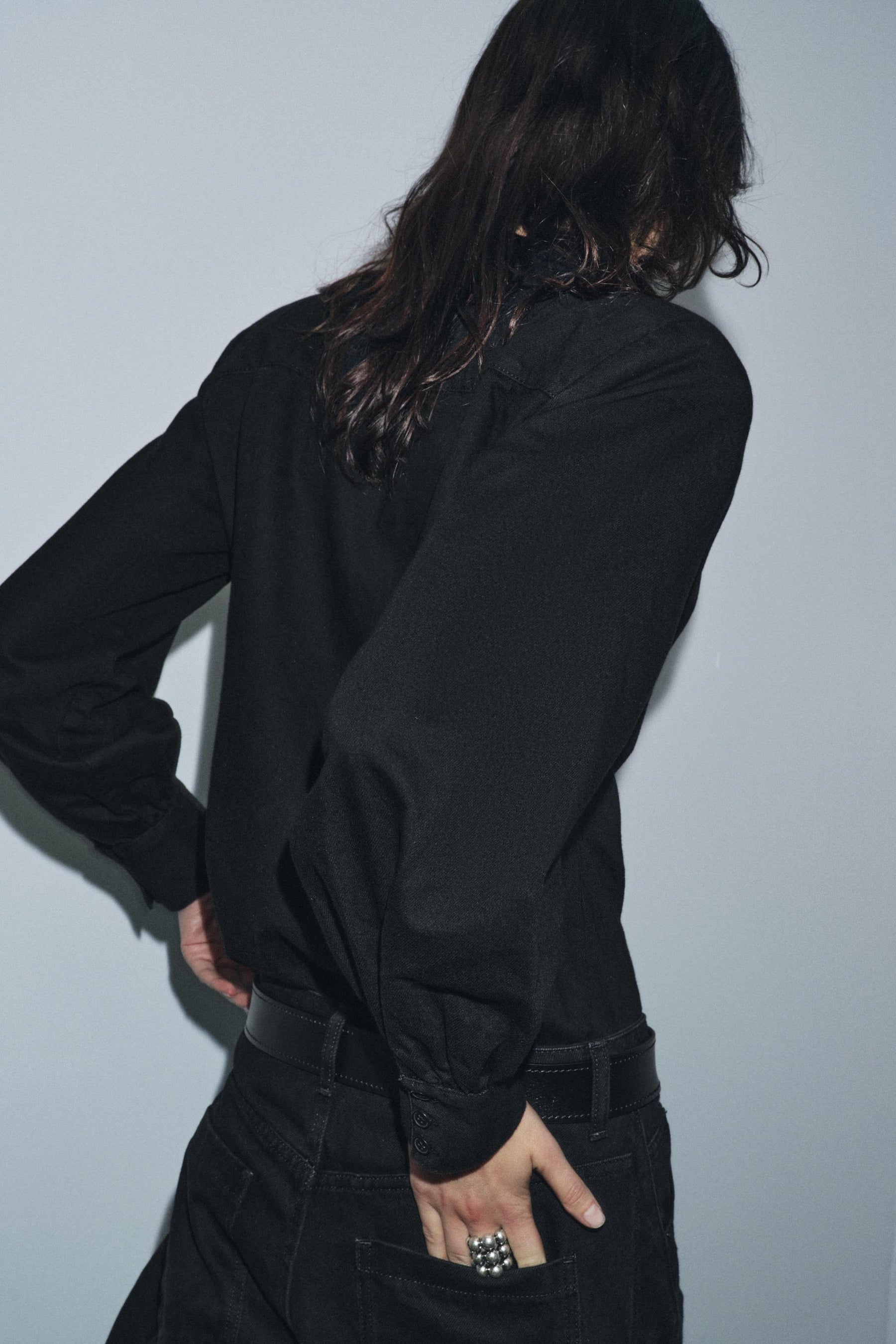 Jeanshemd mit Polstern