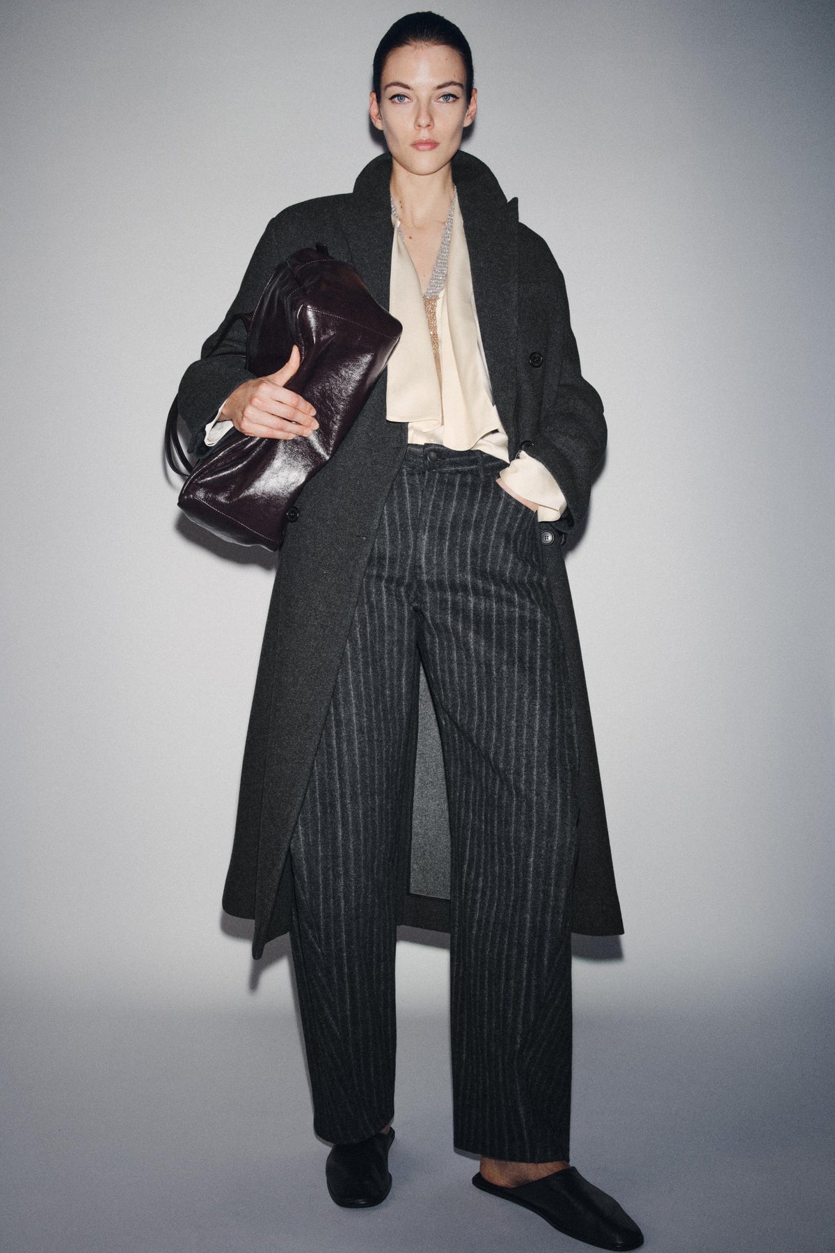 Gestreifte Ballonhose