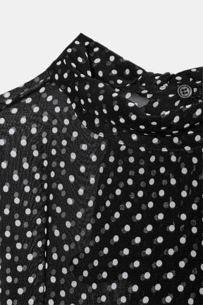 Polka-Dot-Bluse mit