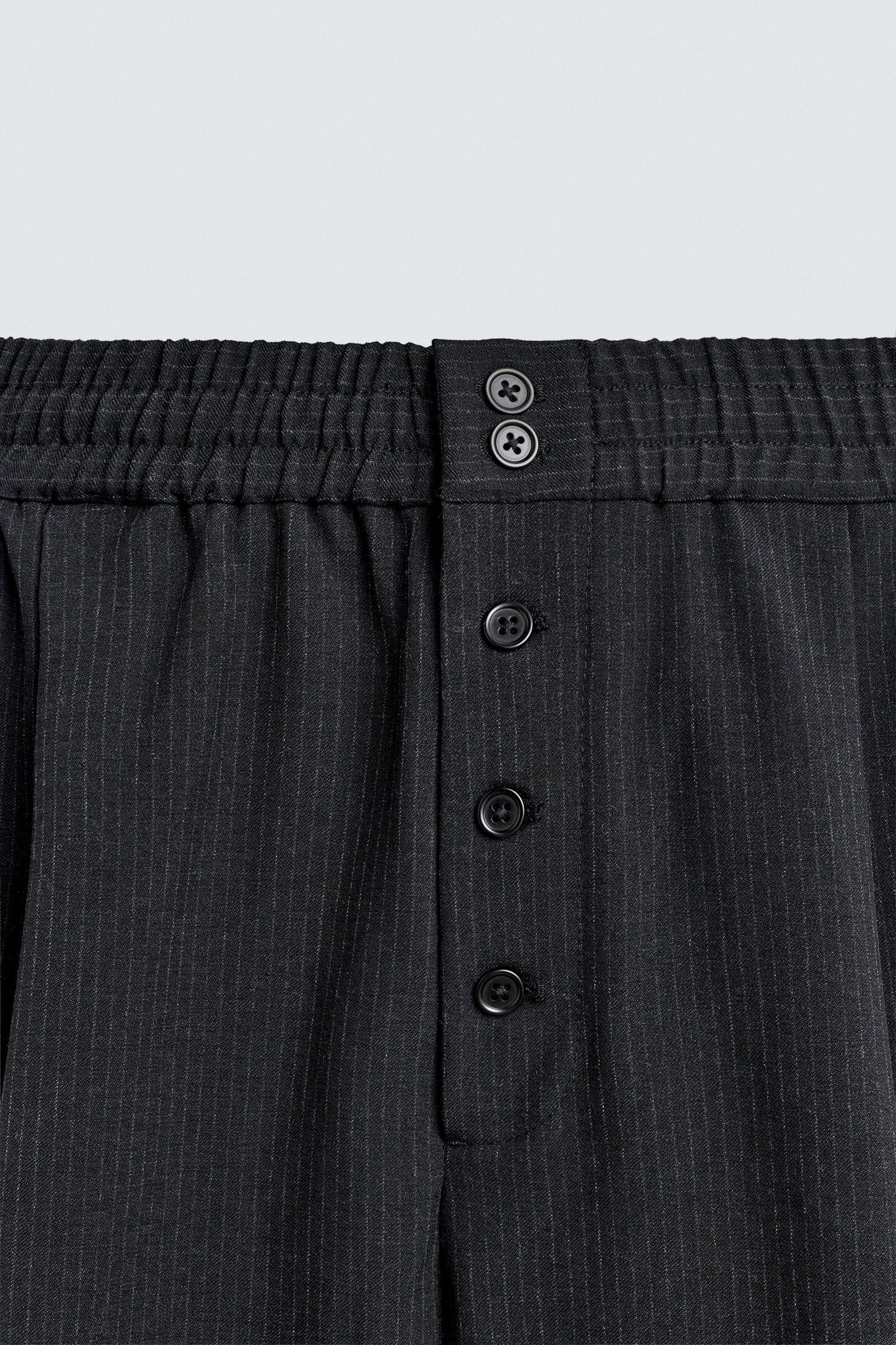 Striped Relaxed Trousers