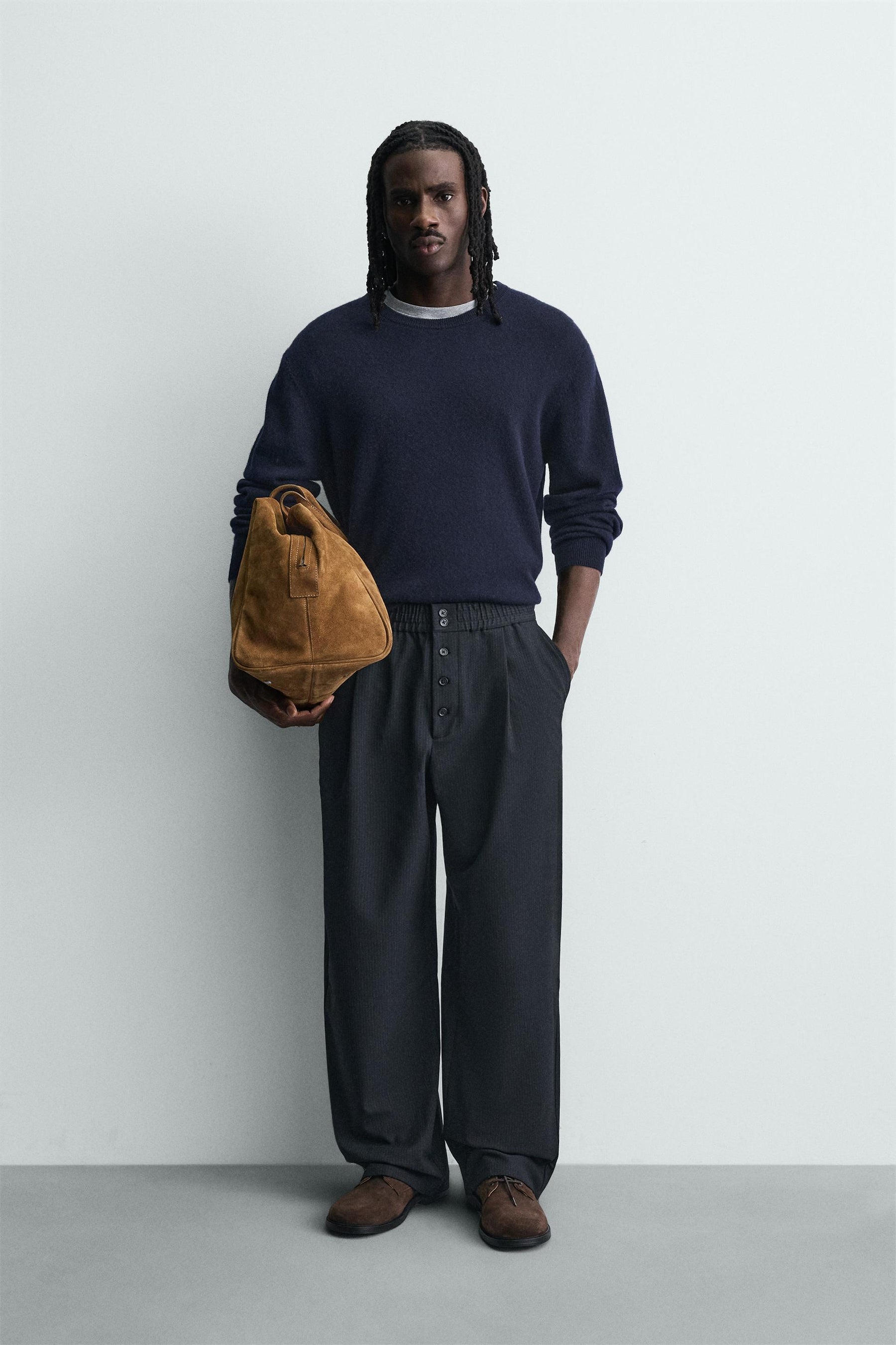 Striped Relaxed Trousers