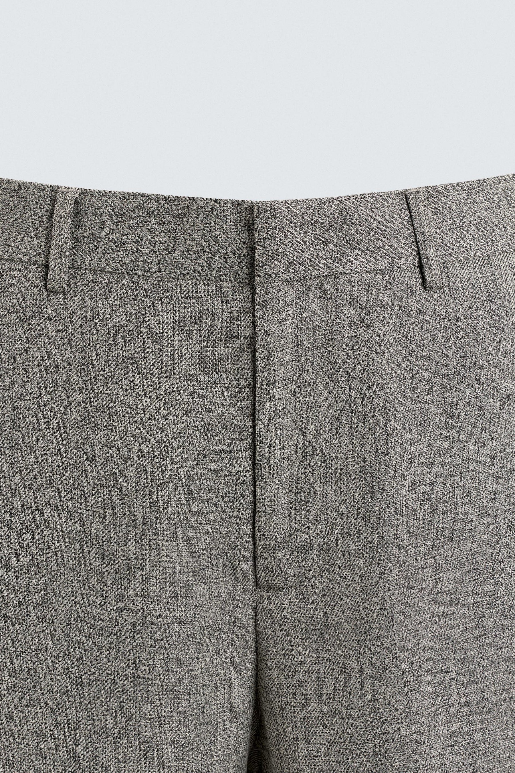 TEXTURED FLARE FIT TROUSERS - Image 10