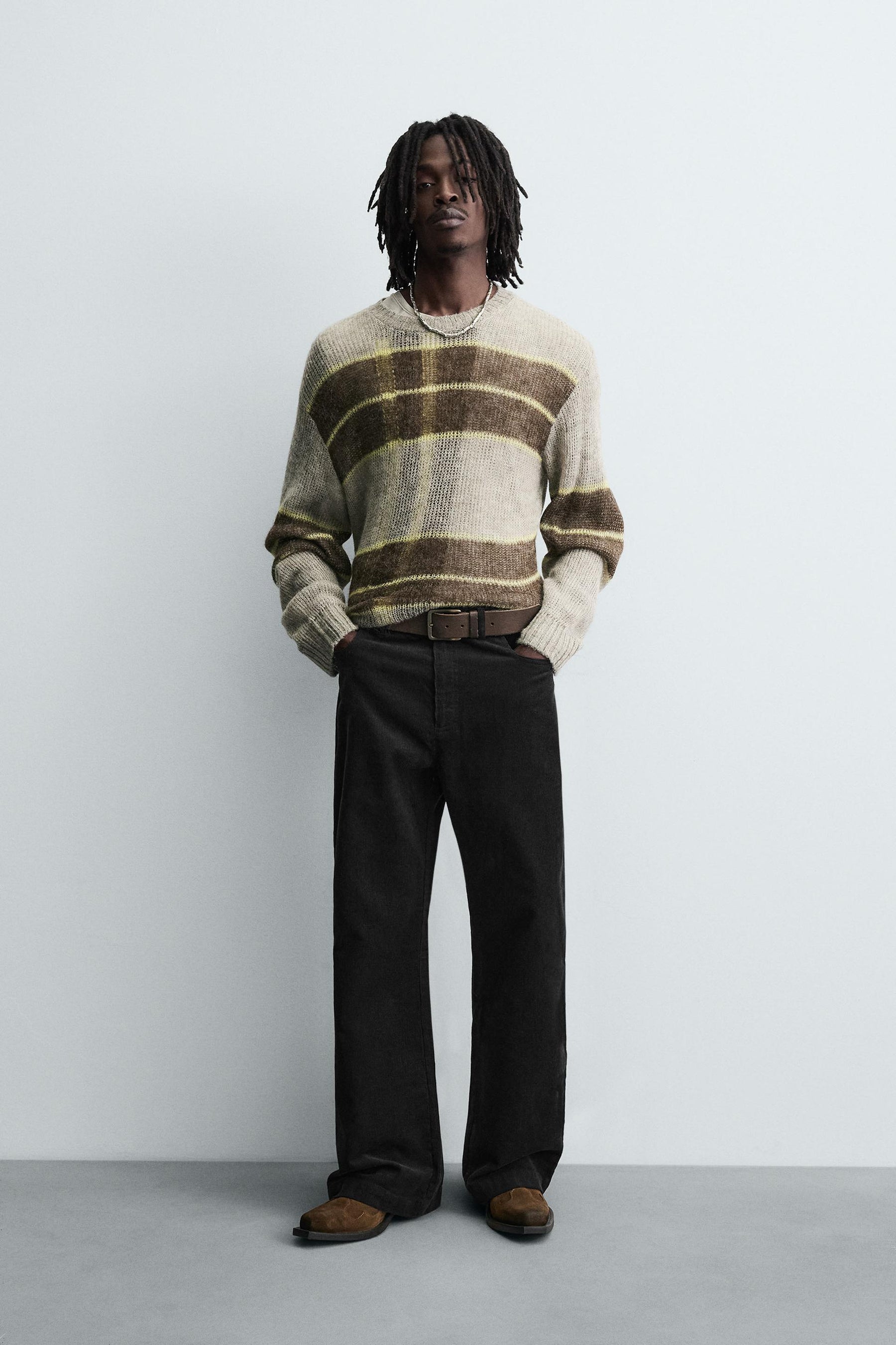 FLARE CORDUROY TROUSERS - Image 1