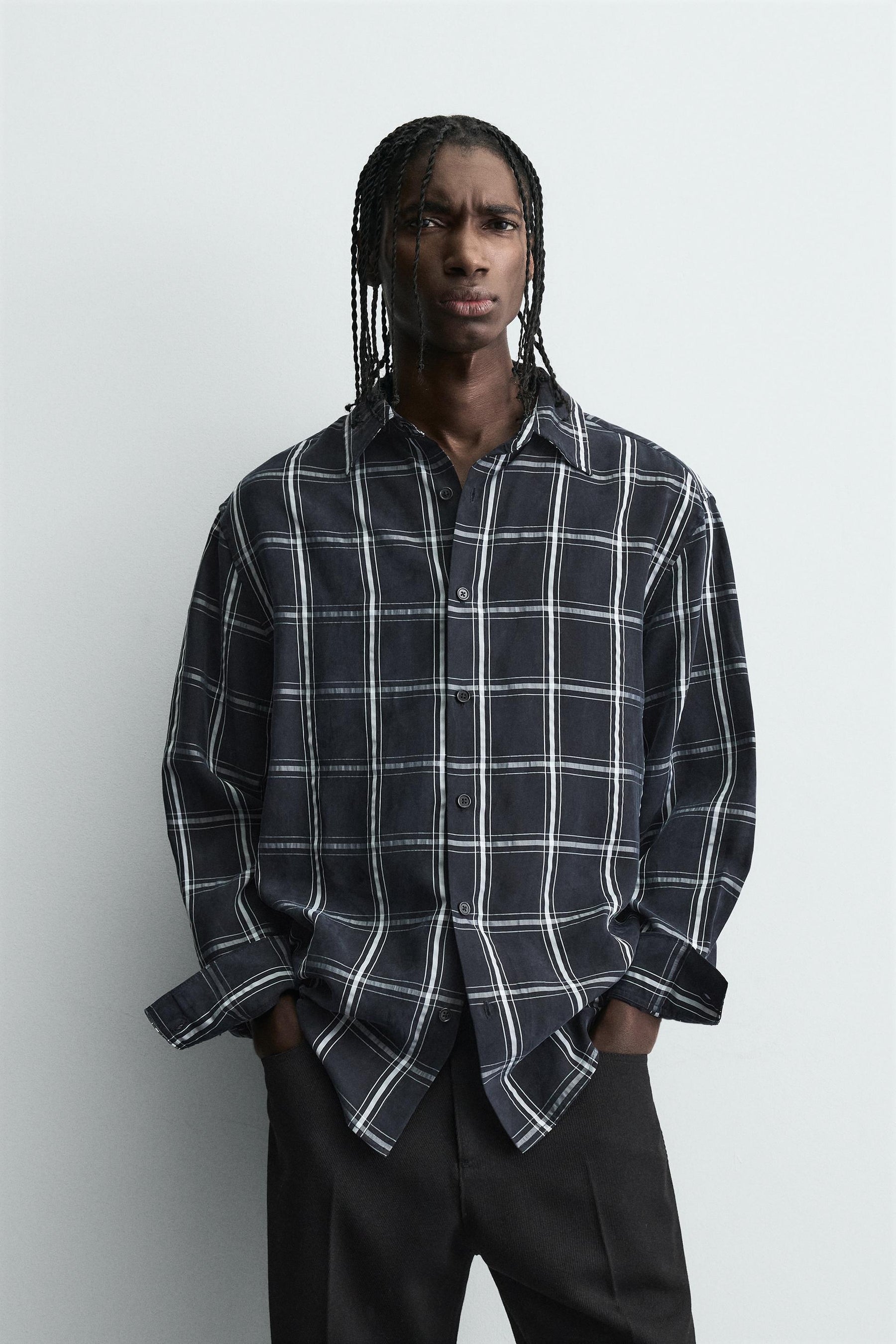 FLOWING CHECK SHIRT - Image 2