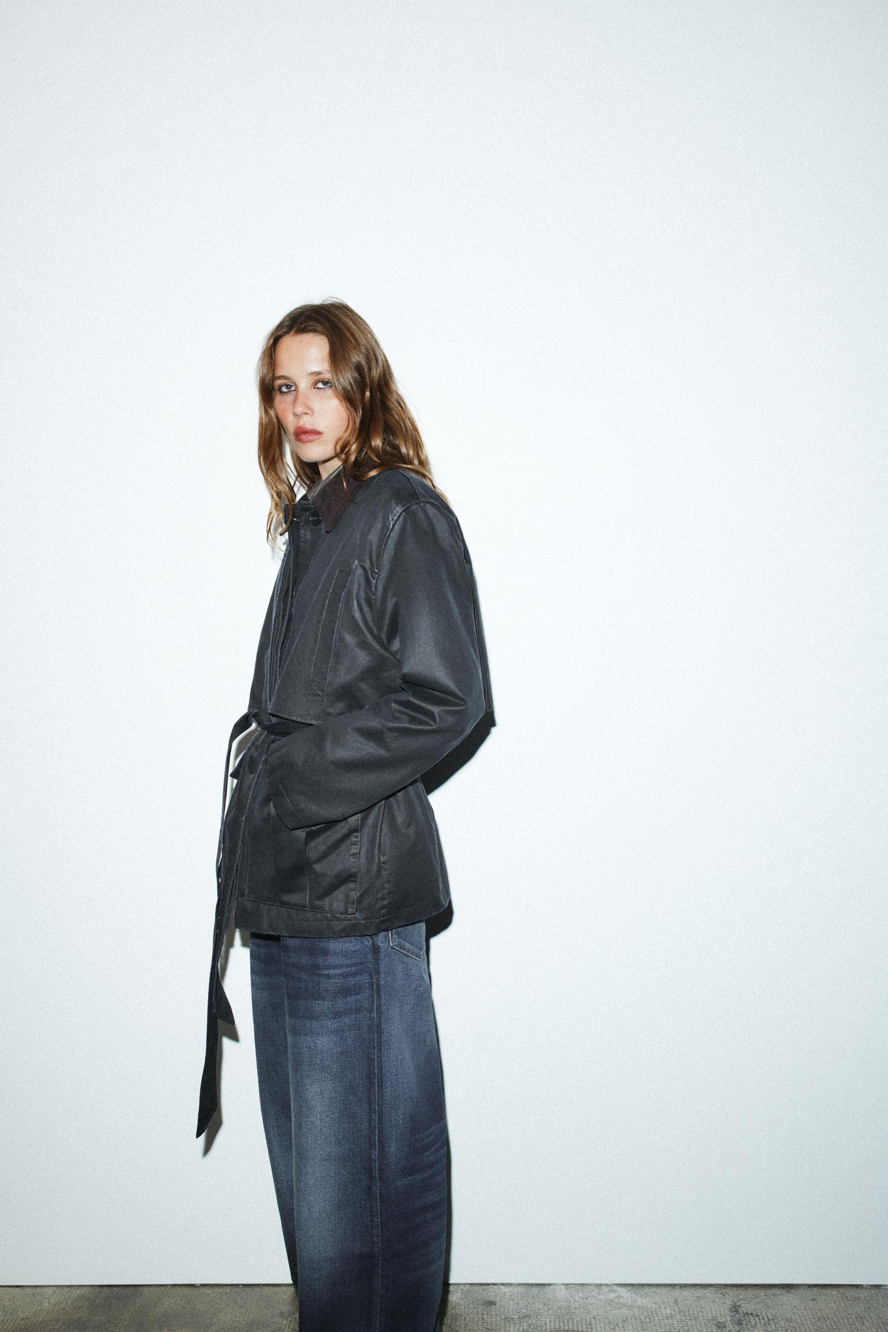 Gewachste Jacke mit Cord