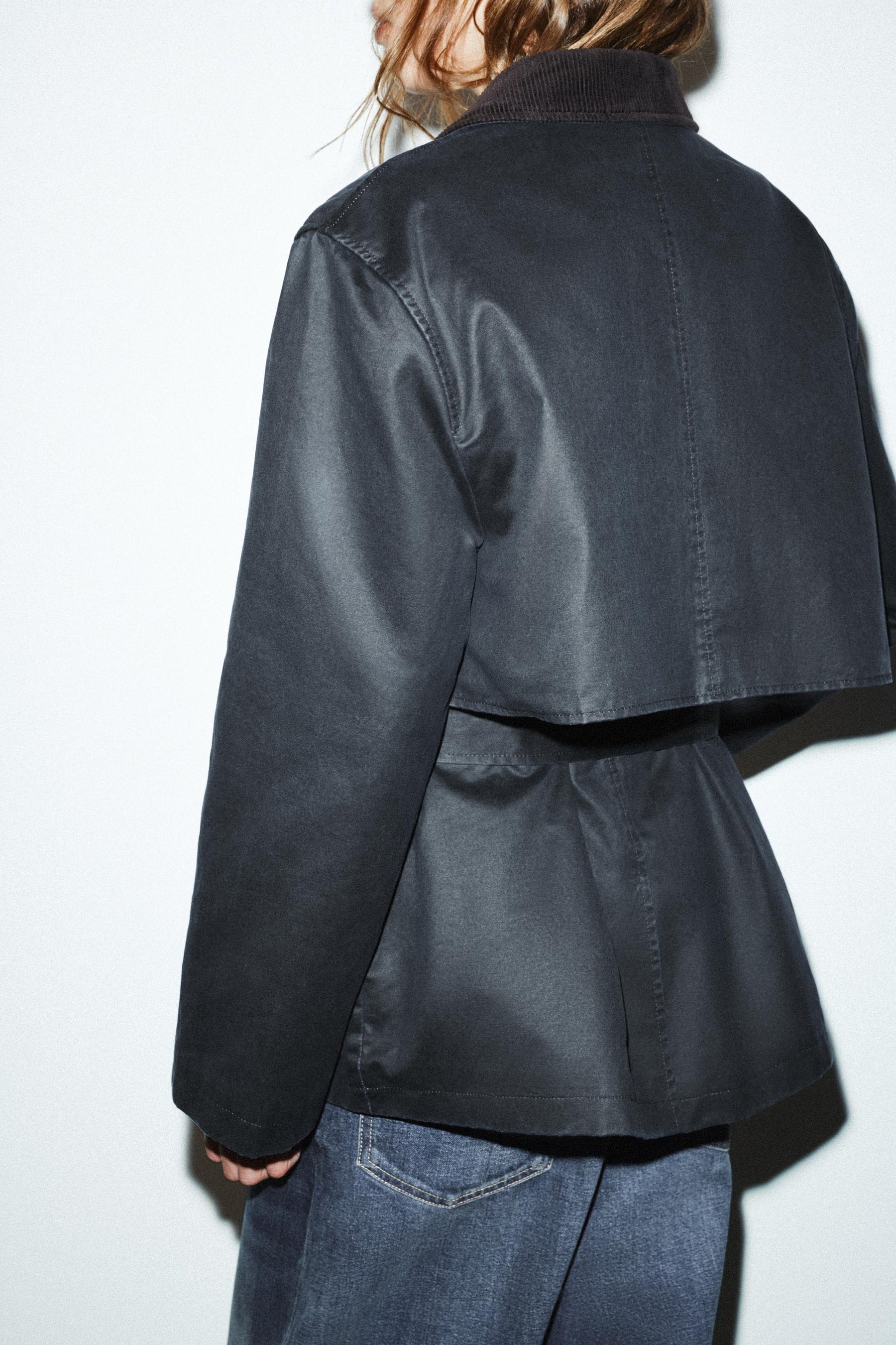WAXED JACKET WITH CORDUROY COLLAR - Image 7