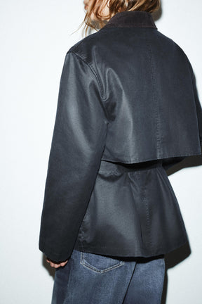 WAXED JACKET WITH CORDUROY COLLAR - Image 7