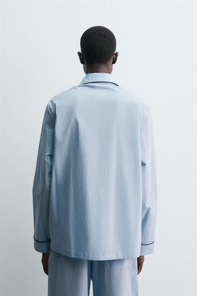 JACQUARD PYJAMA POLO SHIRT - Image 3