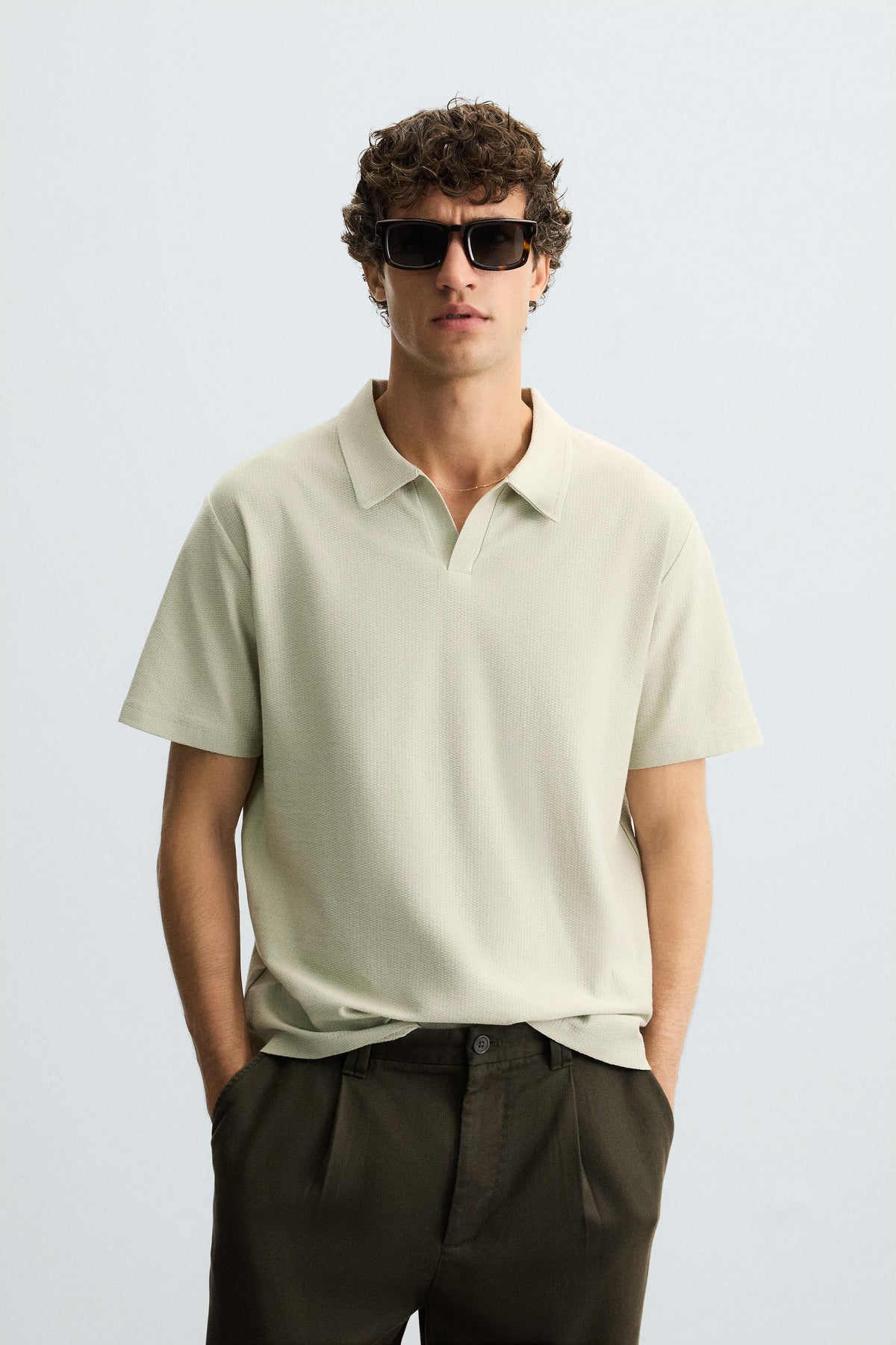 Textured Polo Shirt
