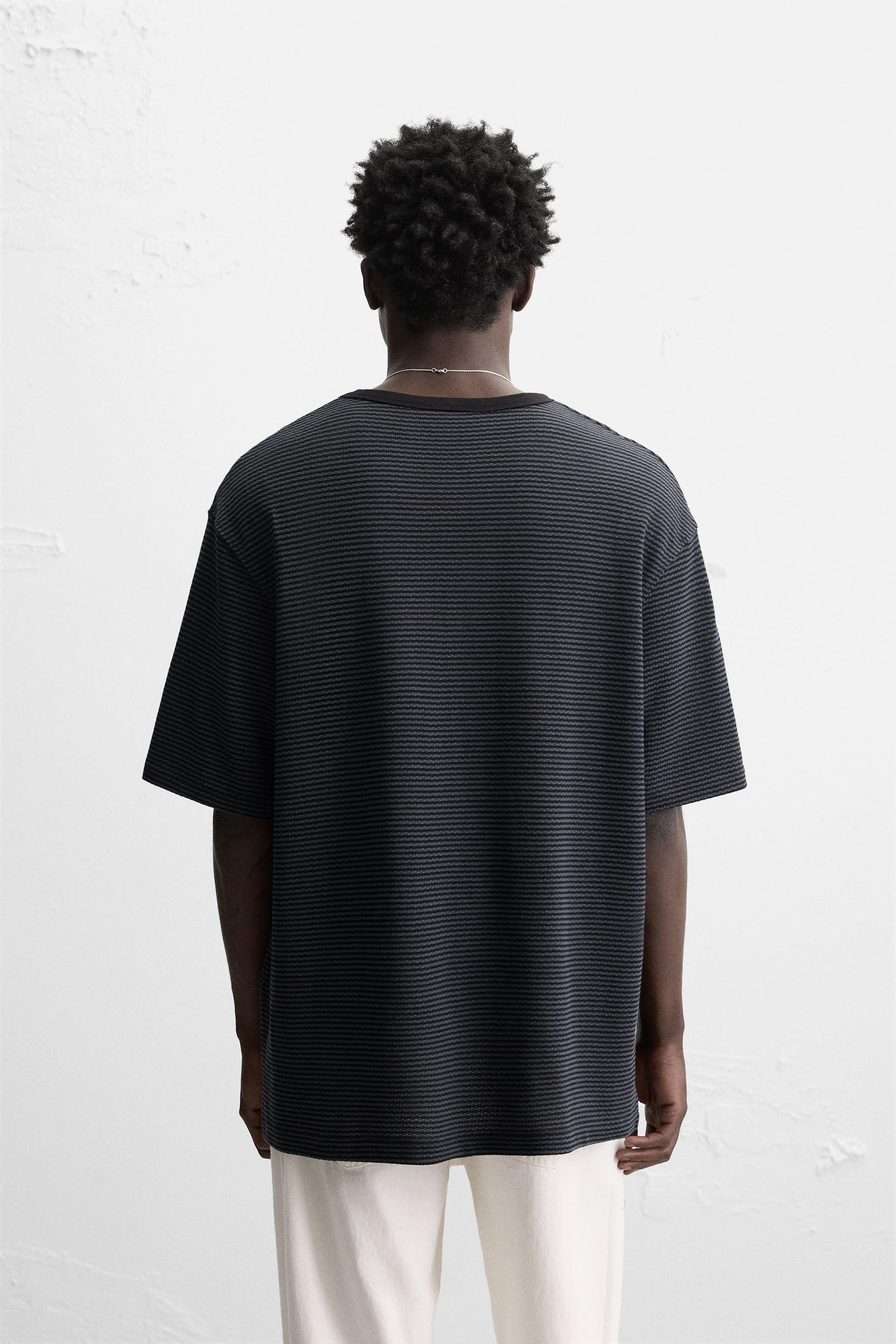 STRIPED JACQUARD T-SHIRT - Image 3