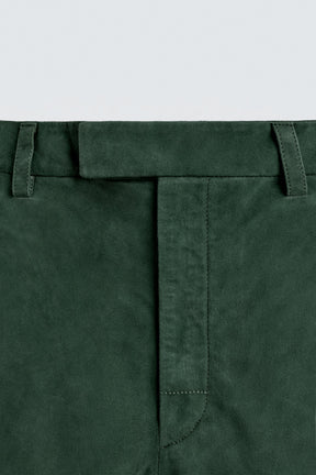 RELAXED FIT SUEDE LEATHER BERMUDA SHORTS - Image 10