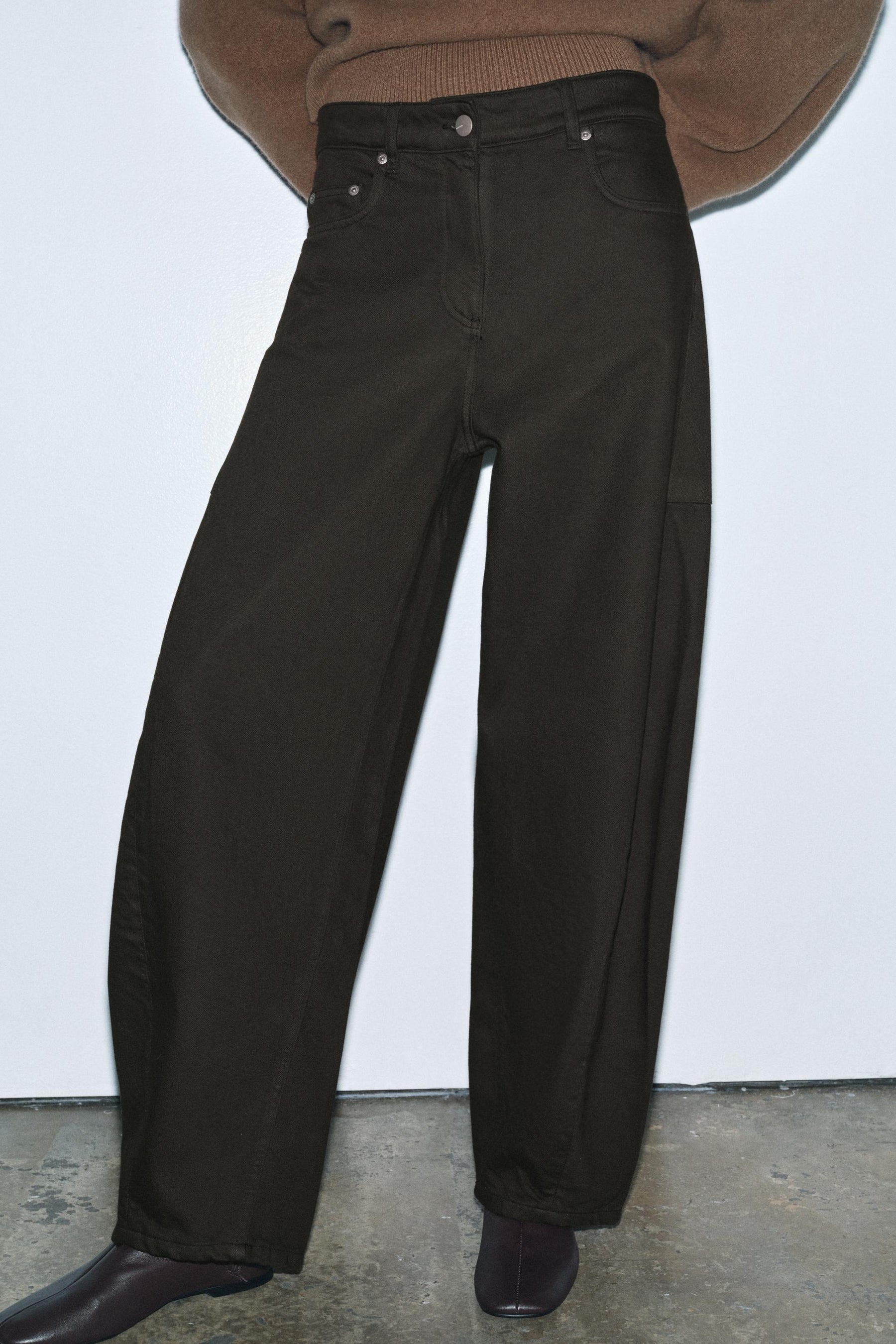 Ballonjeans mit mittelhohem Bund