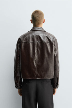 LEATHER EFFECT JACKET - Image 3