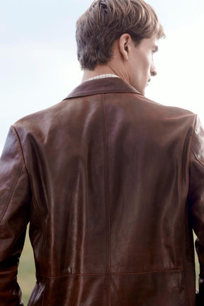 LIMITED EDITION LEATHER SUIT BLAZER - Image 3