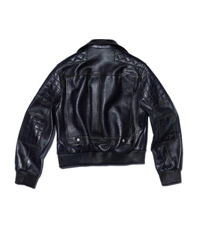 Leder-Bikerjacke