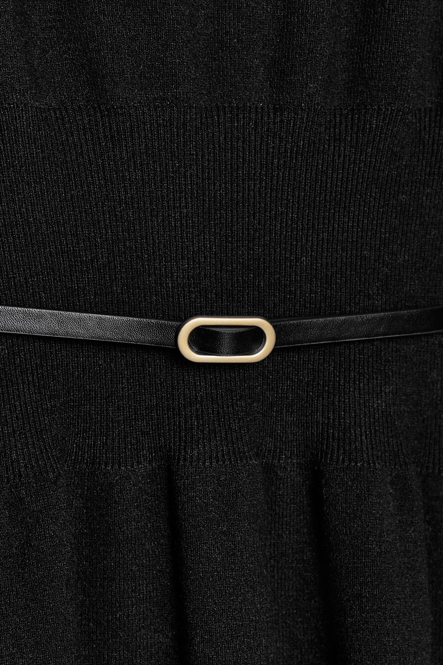 Midikleid mit Gürtel 