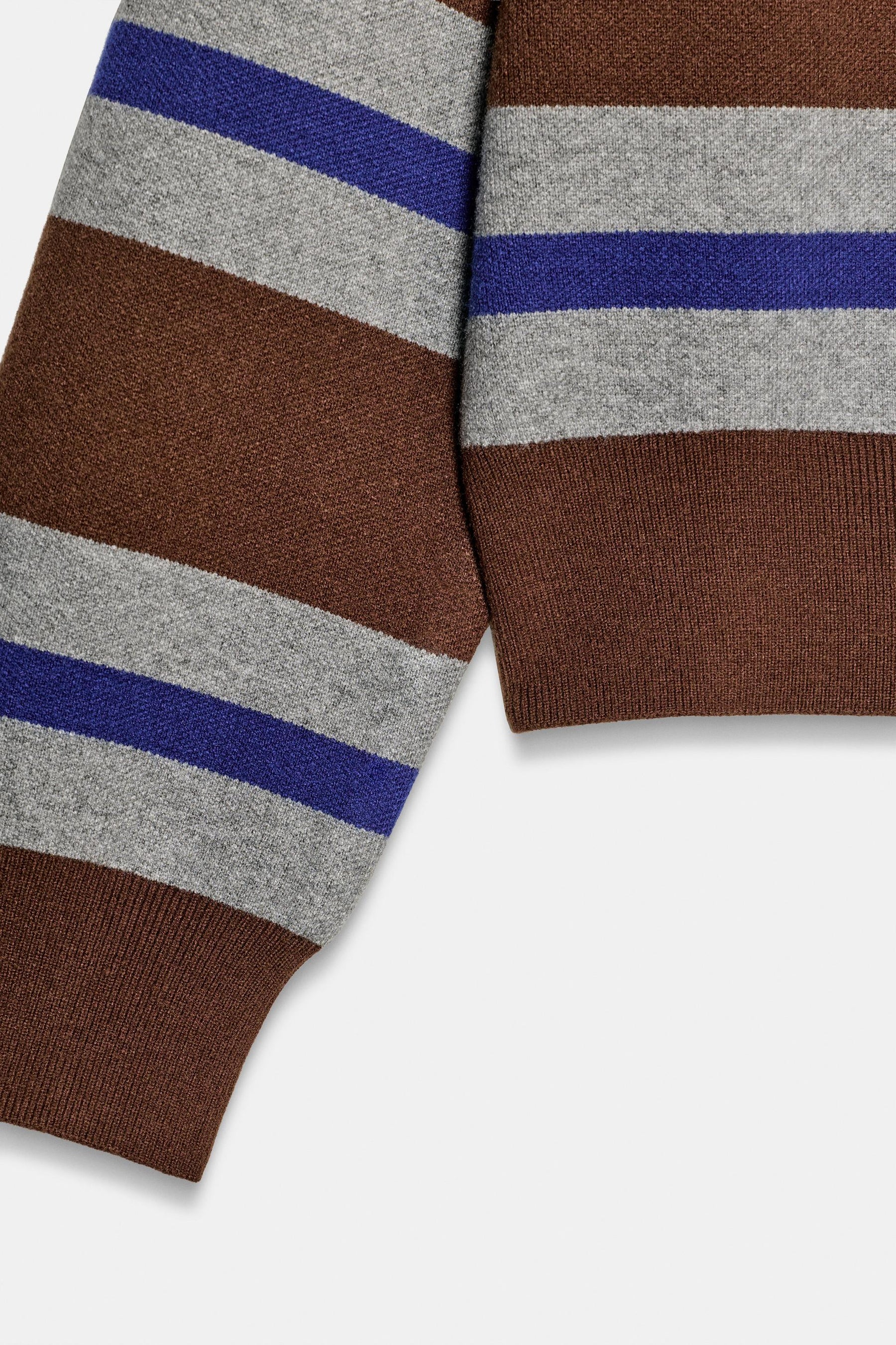 Gestreiftes Strickpolohemd