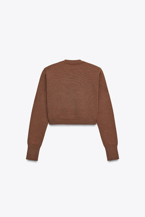 KURZGESTRICHENER PULLOVER