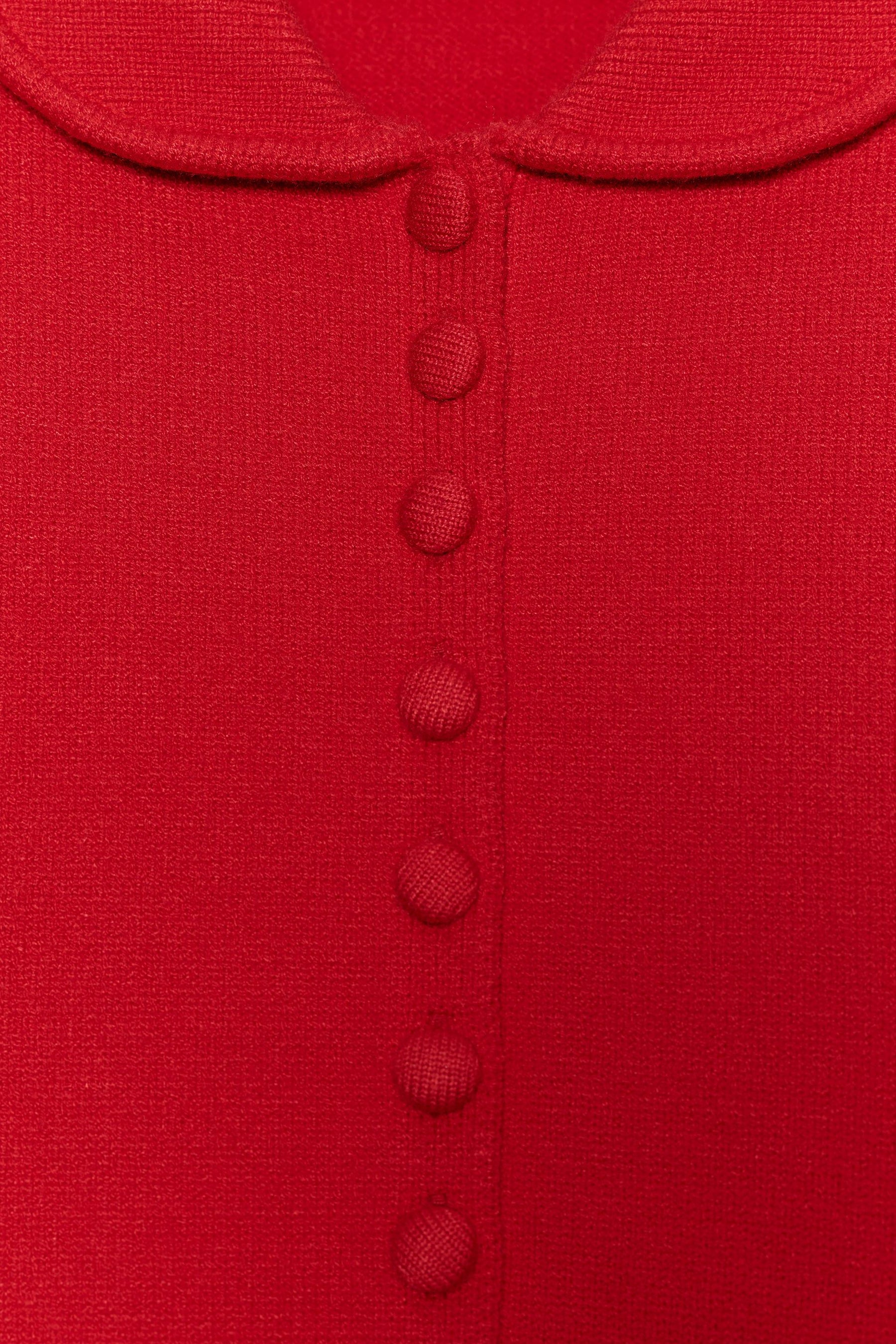 Strickjacke mit Peter-Pan-Kragen