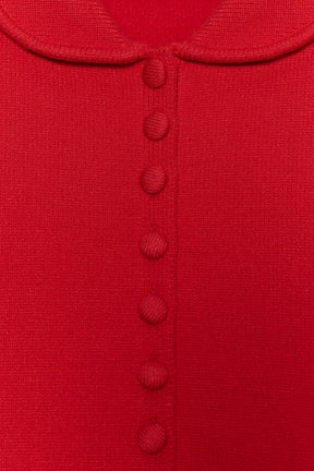 Strickjacke mit Peter-Pan-Kragen