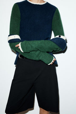 COLOUR BLOCK KNIT JUMPER - Image 4